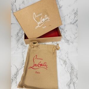 Christian Louboutin Emty Dust Bag and Box Set